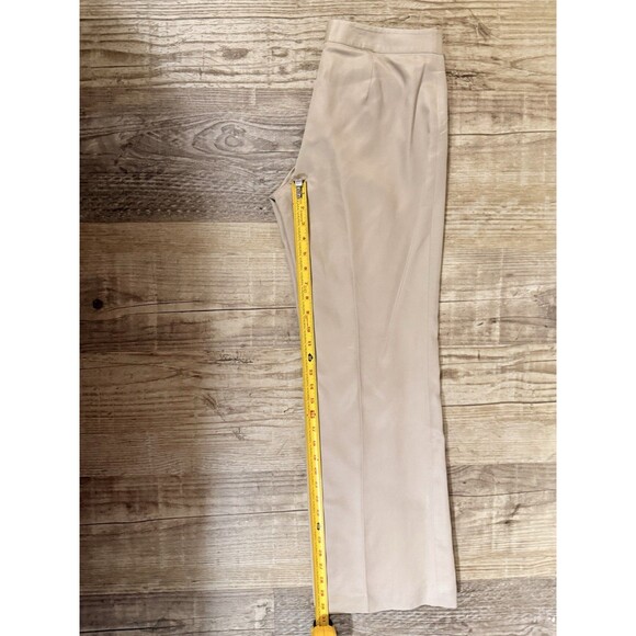 Ann Taylor Pants Size 4 Tan Silk Blend Lined EUC - Picture 9 of 9